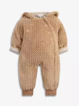Детское флисовое боди sherpa The Little Tailor, желто-коричневый