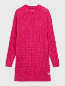 Детское платье из ткани Tommy Hilfiger, эксцентричный пурпурный