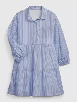 Детское полосатое платье Gap, синий