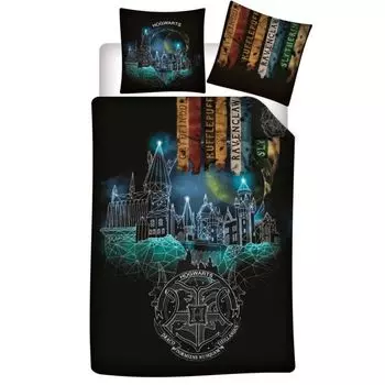 Детское постельное белье Harry Potter Hogwarts из микрофибры, 2 предм. 135-140x200 Aymax