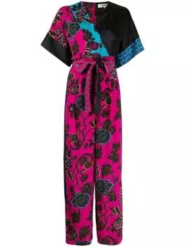 Diane Von Furstenberg комбинезон Rinna с запахом, разноцветный