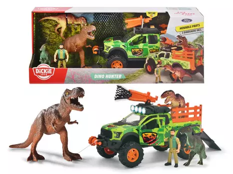 Dickie Toys, автомобиль для отслеживания динозавров Playlife