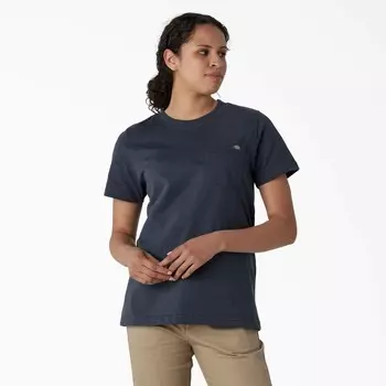 Dickies Женская футболка тяжелого веса с короткими рукавами, цвет Airforce Blue (Af)