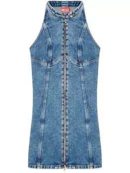Diesel джинсовое платье мини De Lulu, синий