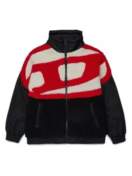 Diesel Kids бомбер Oval D со вставками, черный