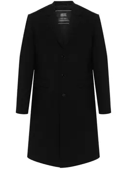 Diesel однобортное пальто J-Deller, черный