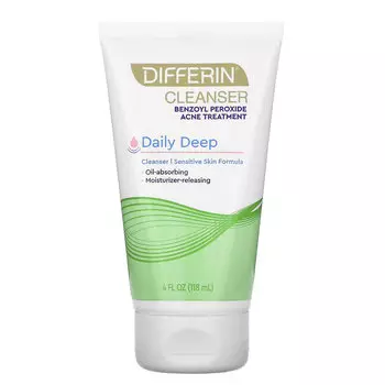Differin, Daily Deep Cleanser, пенка для умывания, 118 мл (4 жидк. унции)
