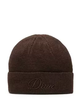 Dime шапка бини Cursive, коричневый