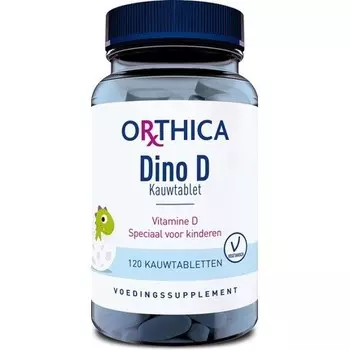Dino D жевательные таблетки витамины для детей - 120 жевательных таблеток Orthica