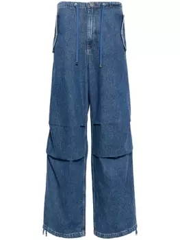 Dion Lee прямые джинсы Parachute, синий