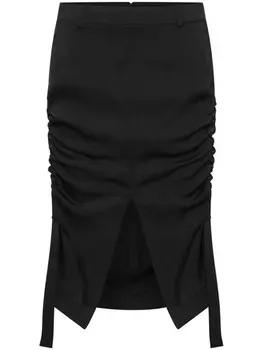 Dion Lee юбка миди Cinch, черный
