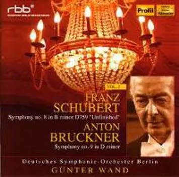 Диск CD Schubert: Symphony No. 8 "Unfinished" / Bruckner: Symphony No. 9 (Original Version) - Franz Schubert, Anton Bruckner, Gnter Wand, Deutsches Symphonie-Orchester Berlin