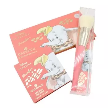 Disney Classics Dumbo Set Палитра теней для век, румяна, хайлайтер, кисточка Essence