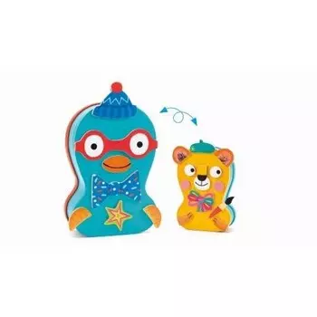 Djeco, магнитный пазл Animal Dress Up