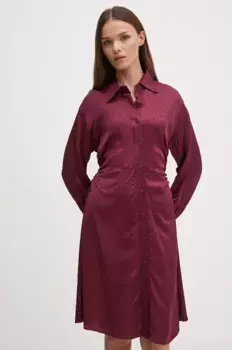 Дкное платье DKNY, гранатовый