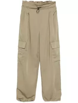 DKNY брюки со складками, зеленый