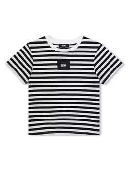 DKNY футболка в полоску, белый