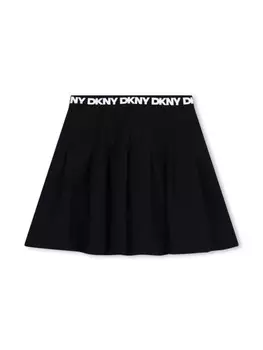 Dkny Kids мини-юбка А-силуэта с логотипом, черный
