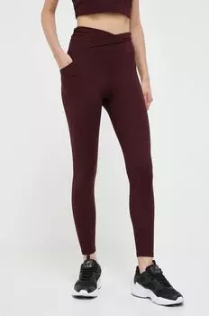Дкны леггинсы DKNY, бордовый