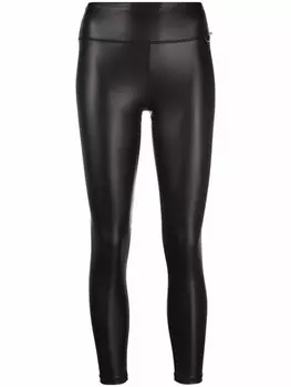 DKNY легинсы из искусственной кожи, черный