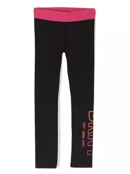 DKNY легинсы с логотипом, черный