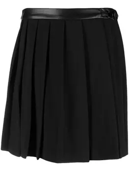 DKNY мини-юбка средней посадки, черный