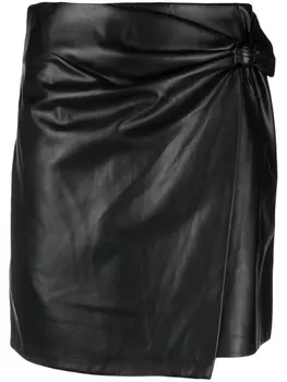 DKNY мини-юбка средней посадки, черный