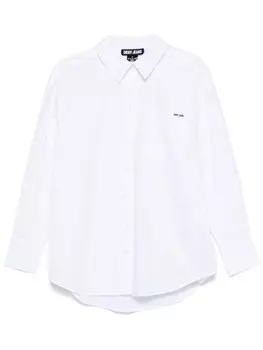 DKNY рубашка с нашивкой-логотипом, белый