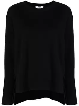 DKNY шерстяной джемпер, черный