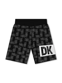 DKNY шорты с логотипом, черный