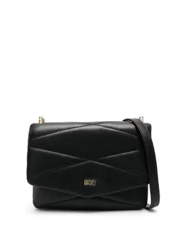 DKNY стеганая сумка через плечо, черный