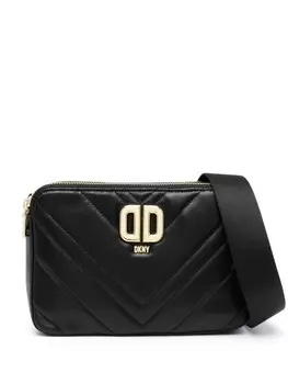 DKNY стеганая сумка через плечо Delphine с логотипом, черный