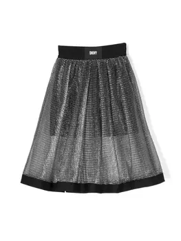 DKNY юбка с блестками, серый