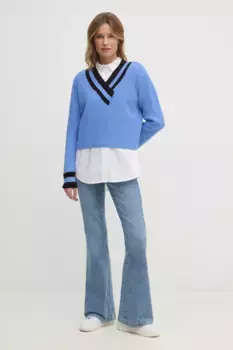 Dknyй свитер, синий