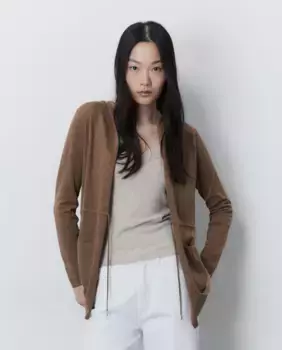 Длинная куртка с капюшоном Sfera, цвет Camel