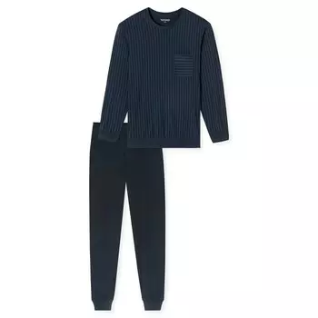 Длинная пижама SCHIESSER Long Pajamas, синий