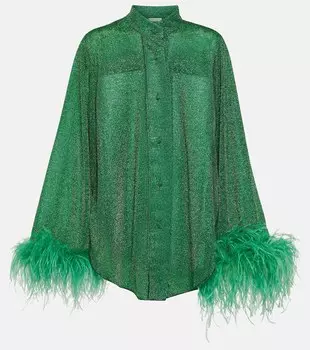 Длинная рубашка Lumire Plumage OSREE, зеленый