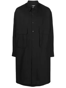 Длинная рубашка Yohji Yamamoto, черный