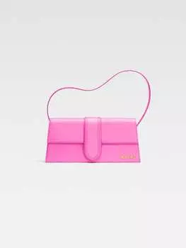 Длинная сумка с клапаном JACQUEMUS The long Bambino, розовый