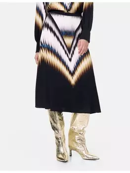 Длинная юбка TAIFUN lang weit, цвет offwhite gemustert