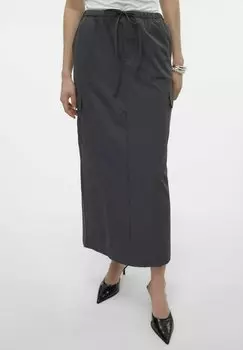 Длинная юбка Vero Moda, темно-серый