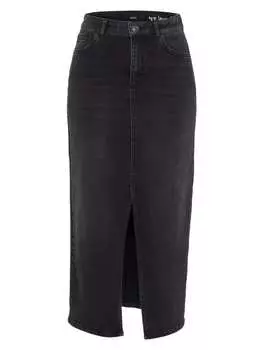 Длинная юбка Zero, цвет black denim