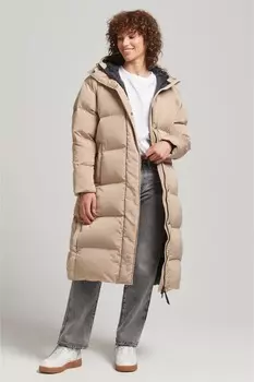 Длинная утепленная стеганая куртка Studios Superdry