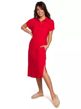 Длинное платье Be Wear, красный