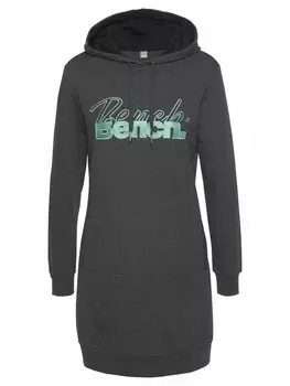 Длинное платье Bench Sweat, цвет anthrazit-melange
