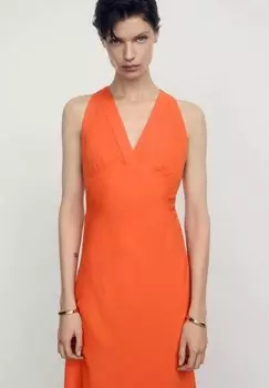 Длинное платье Bristol Mango, оранжевое