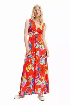 Длинное платье Desigual, красный