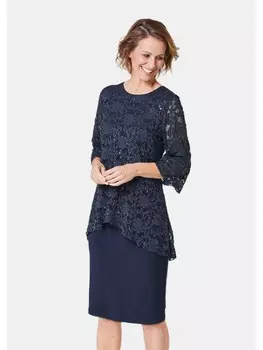 Длинное платье GOLDNER, цвет mitternachtsblau