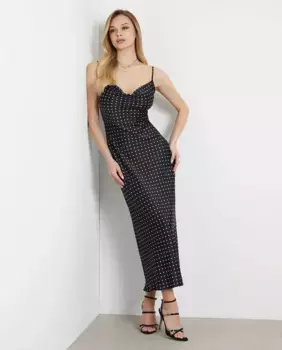 Длинное платье Guess, цвет Negro