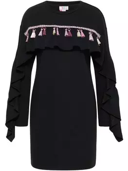 Длинное платье IZIA Sweat, черный